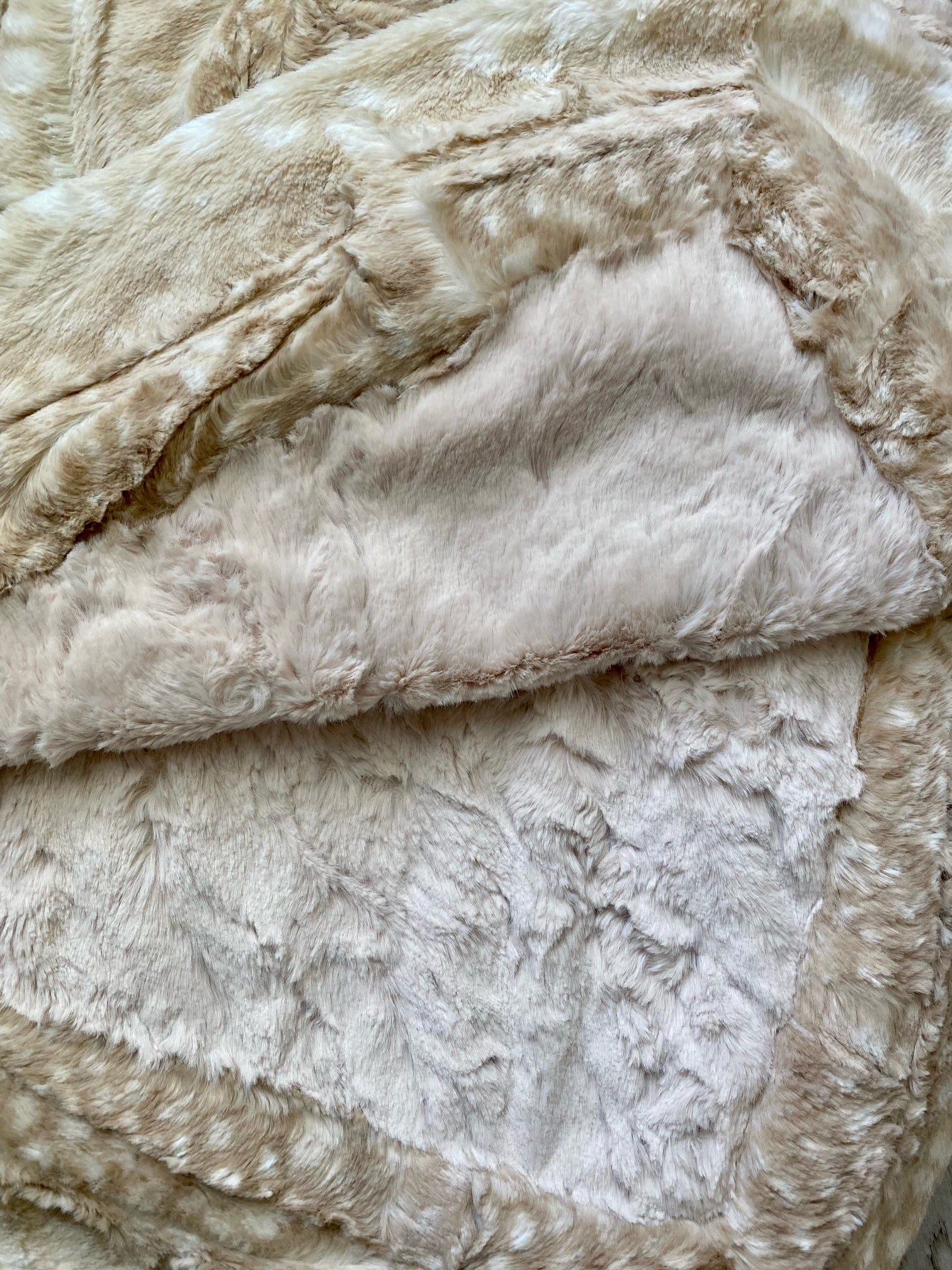 Beige Fawn Couture Throw