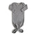 Mushie Ribbed Knotted Baby Gown | Grey Melange