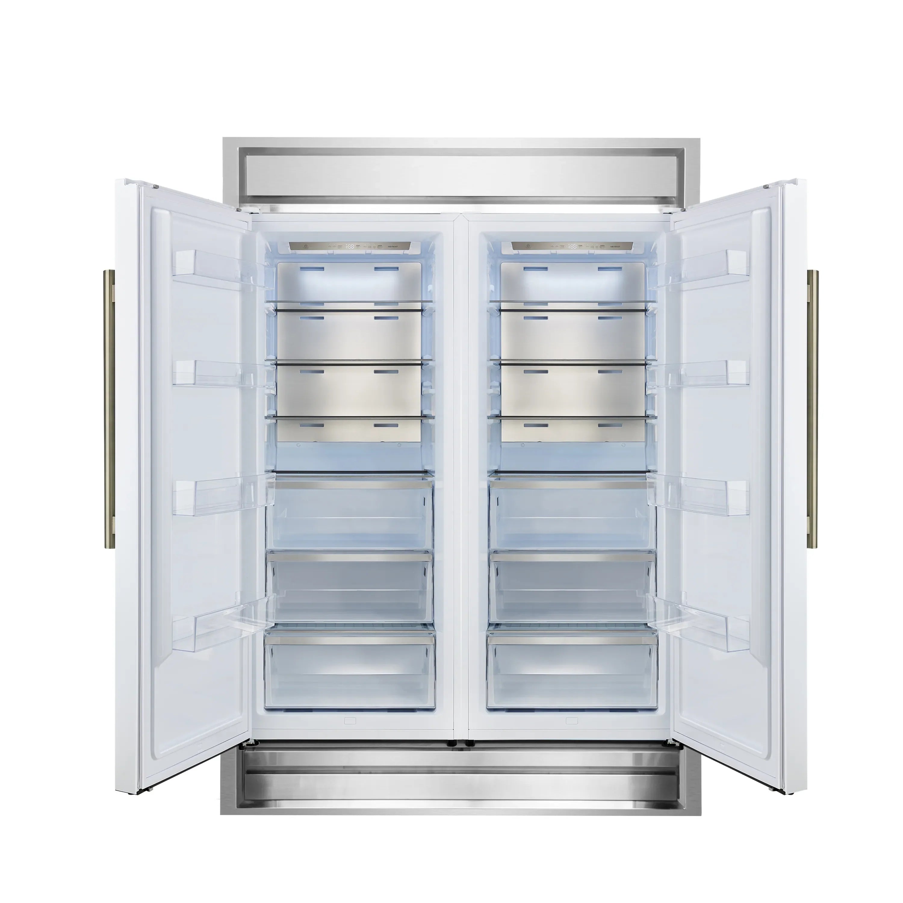 Forno Maderno 2 28-Inch Wide 27.2 Cu.Ft Convertible Refrigerator/Freezer with Decorative Trim (FFFFD1722-60MG-WHT)