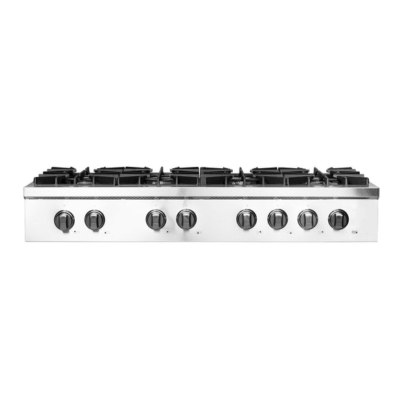 Forno ALTA QUALITA 48 in. Pro Style Cooktop with Griddle and 8 Sealed Brass  Burners -160,000 BTU - in Stainless Steel FCTGS5751-48 - The Home Depot