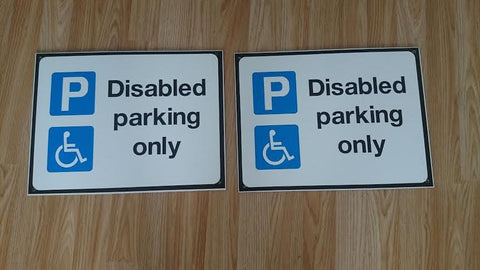 Disabled parking signs