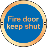 Fire door keep shut prestige sign