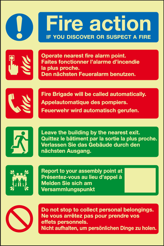 Active fire. Safe conditions Safety signs. Safety signs Safety Fire. Fire Action. Action sign.