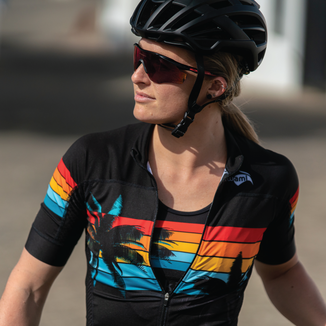 Maillot de vélo manche courtes pour femme - Edition liberty