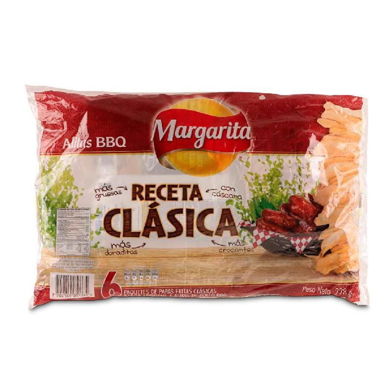 PAPA RECETA CLASICA 6U 38G ALITAS BBQ — Supermercados Supervaquita