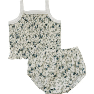 Ruched Floral Bloomer Set - A Little Whimsy