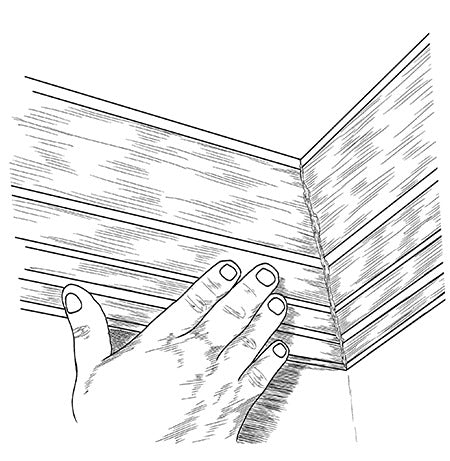 joining two moldings inside corner