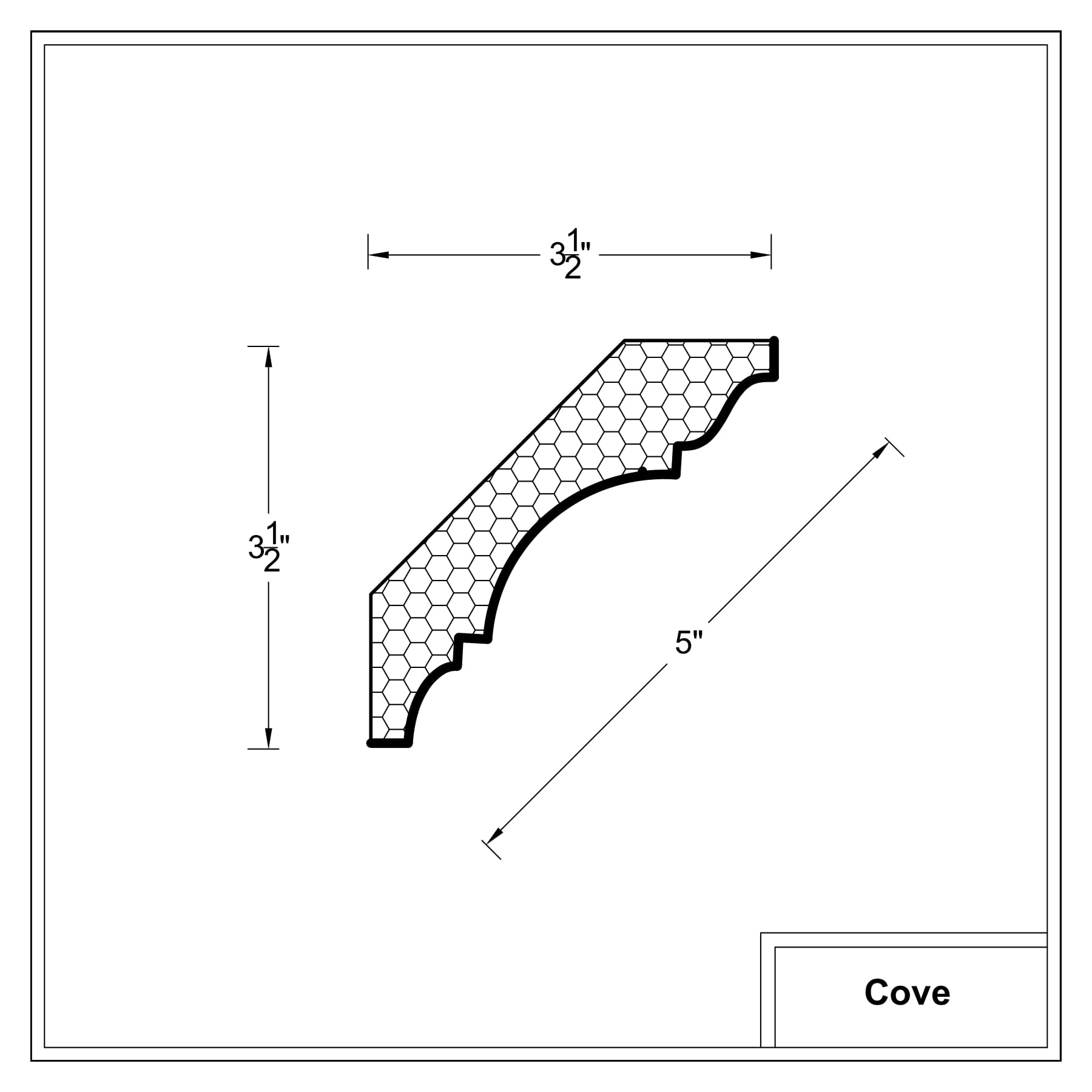 Crown moulding - Cove Cross Sections