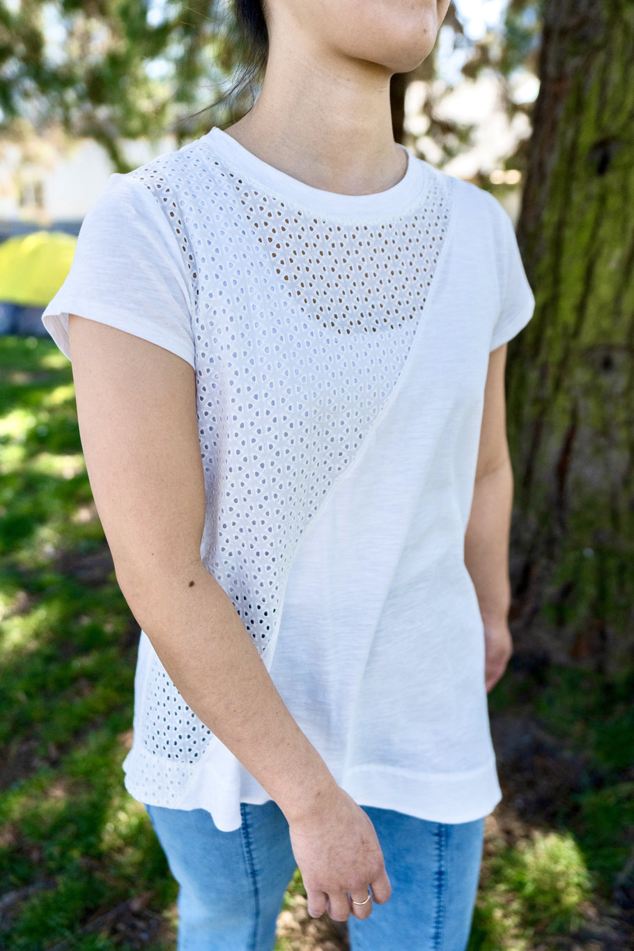 White Leonor Top