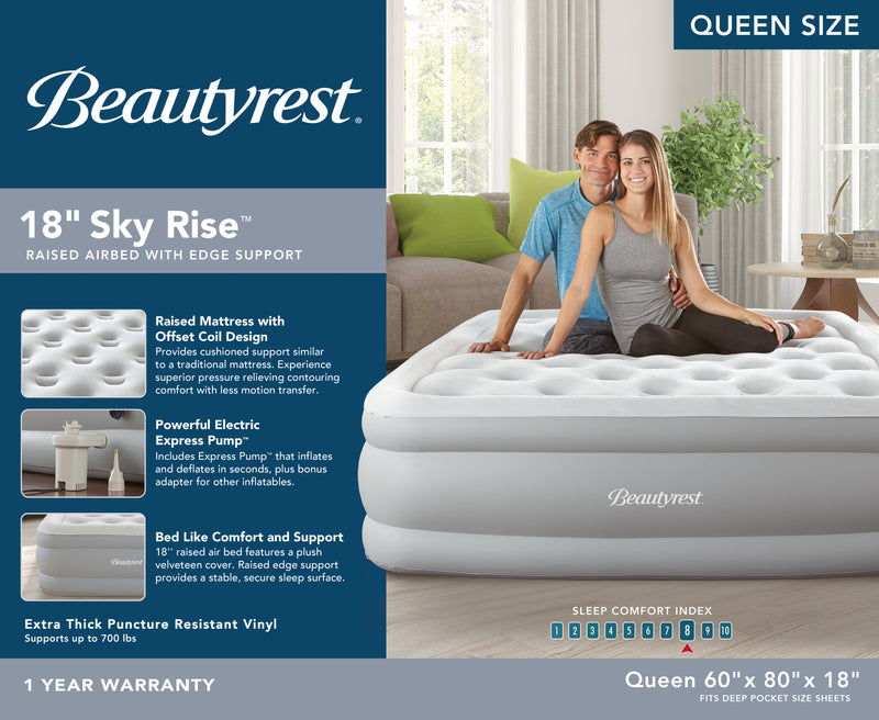 beautyrest sky rise air mattress