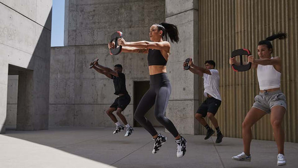 Les Mills workout outdoors
