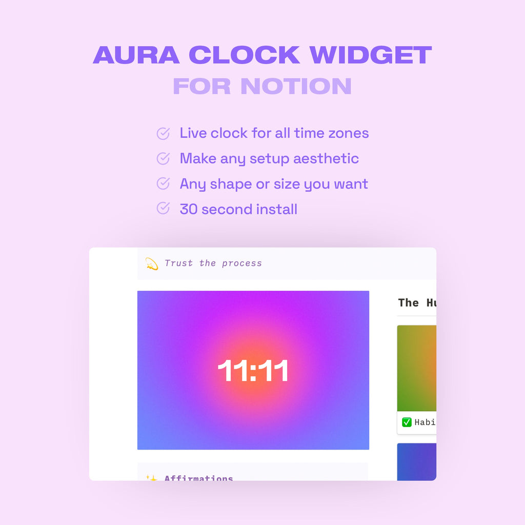 aura clock screensaver