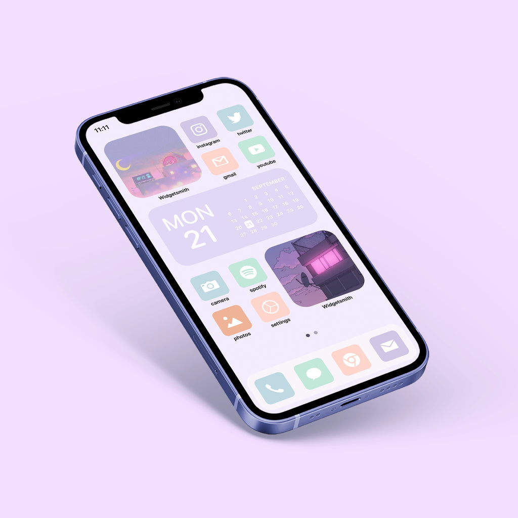 Aesthetic Pastel Ios App Icon Pack 6 Colors Gridfiti