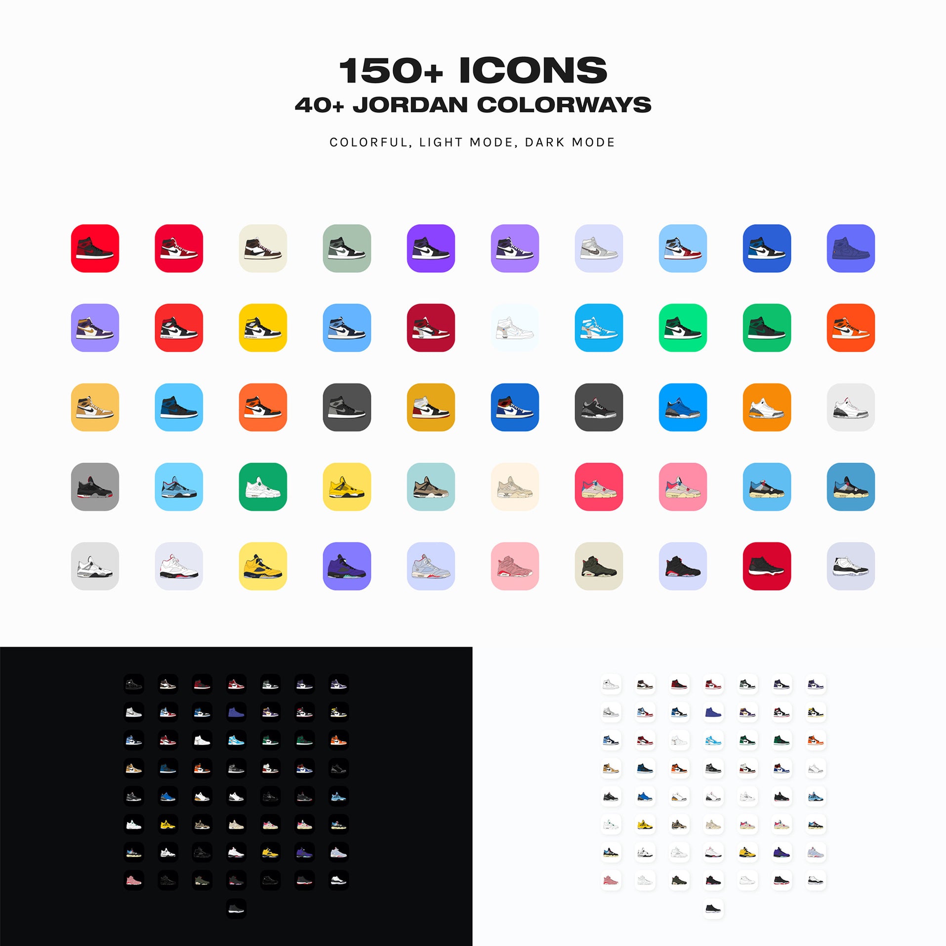 Jordan Sneaker Icon Pack for iOS 14 – Gridfiti