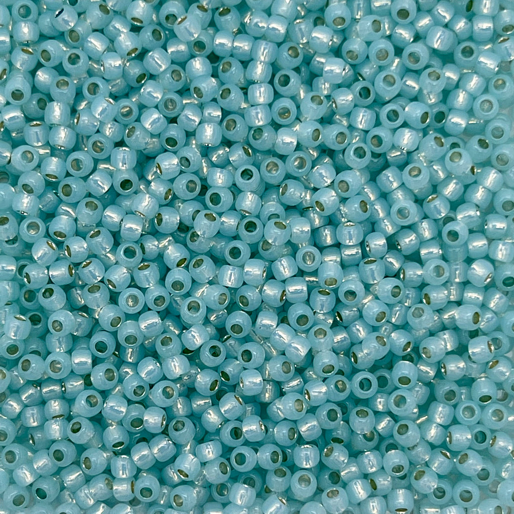 Japanese Glass Seed Beads Size 8/0-3990 Teal Lined Green – Ayla's Originals