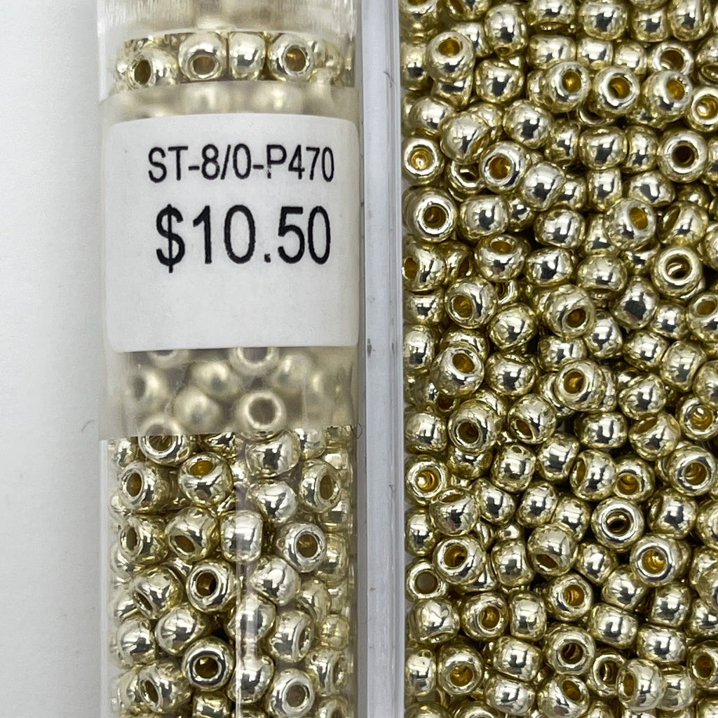 Japanese Glass Seed Beads Size 11/0-P471 Permanent Galvanized Metallic –  Ayla's Originals