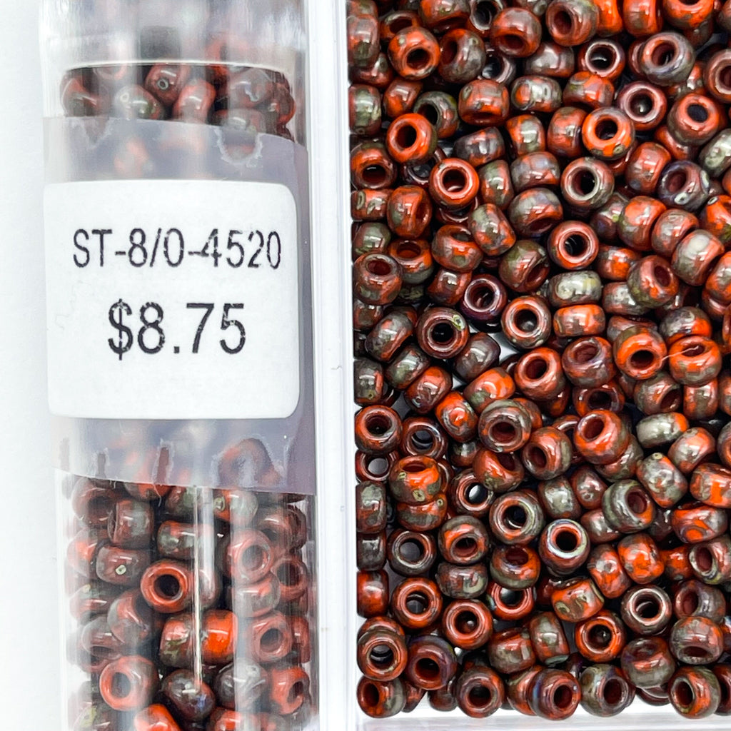8/O Japanese Seed Beads Frosted F648 - Beads Gone Wild