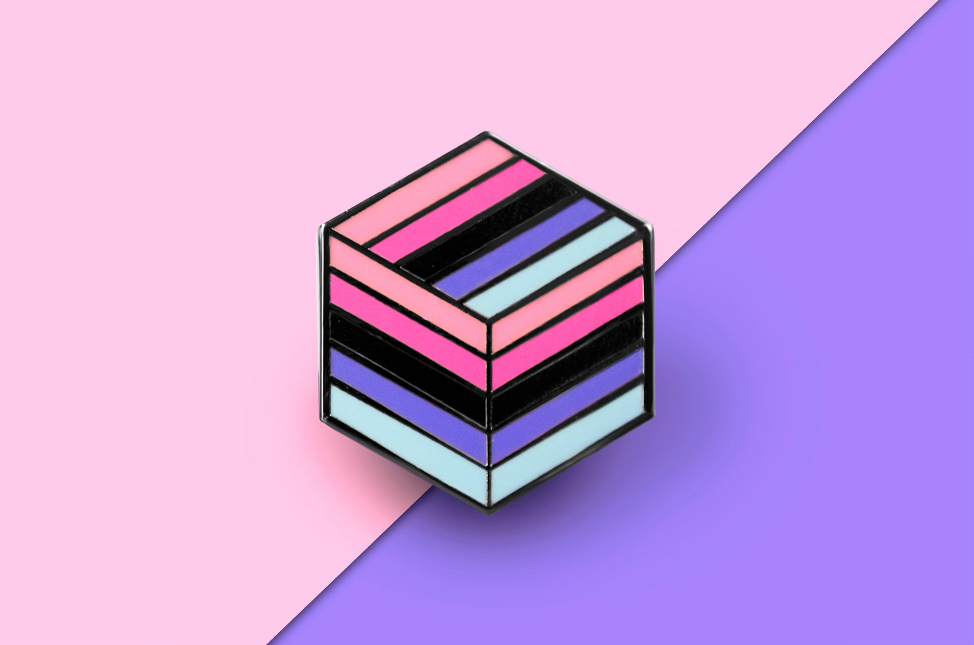 Omnisexual Pride - Flag Cube Pin