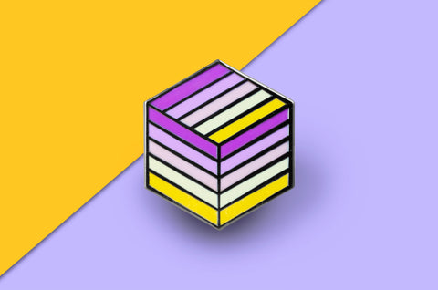 Trixic Pride - Flag Cube Pin