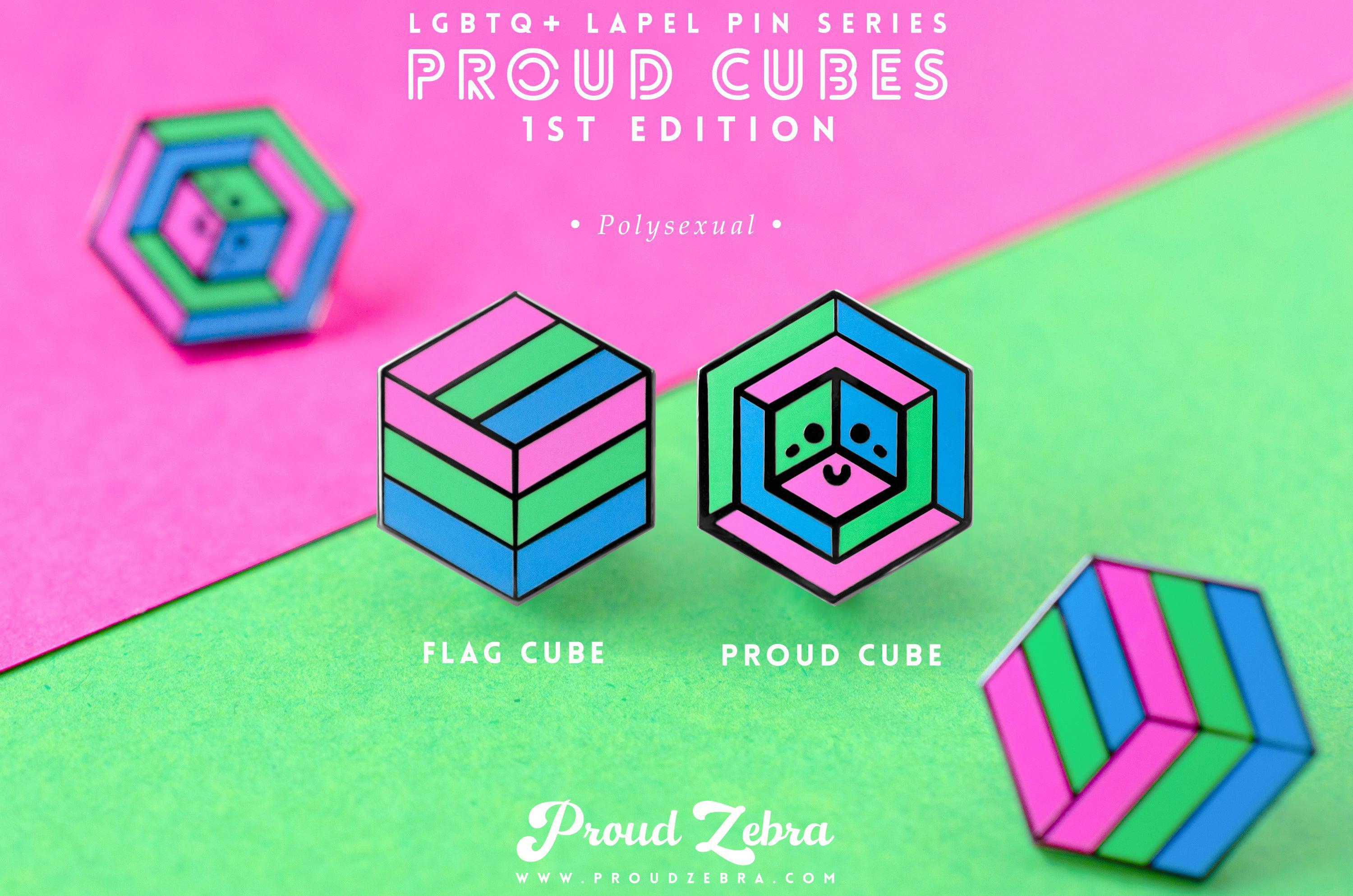 Polysexual Pride - 1st Edition Pins [Set]