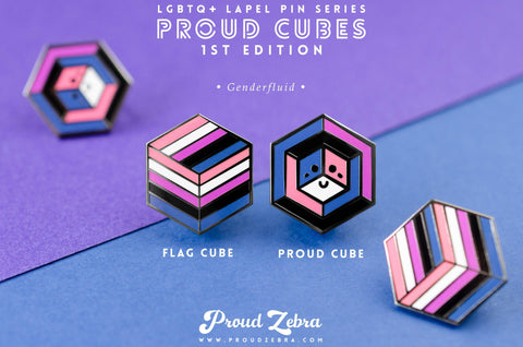 Genderfluid Pride - 1st Edition Pins [Set]