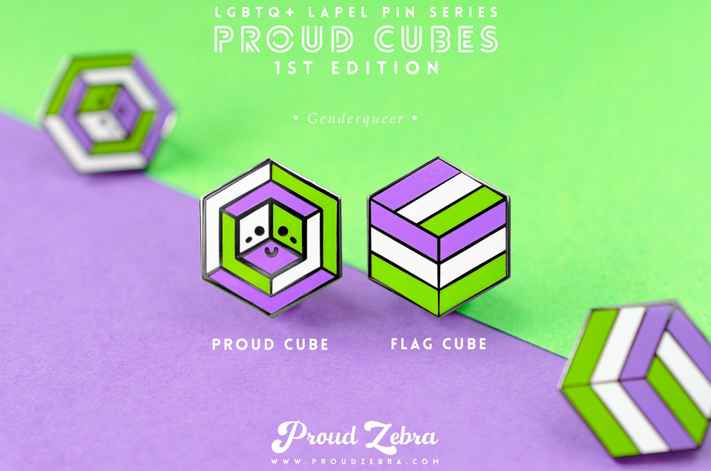 Genderqueer Pride - 1st Edition Pins [Set]