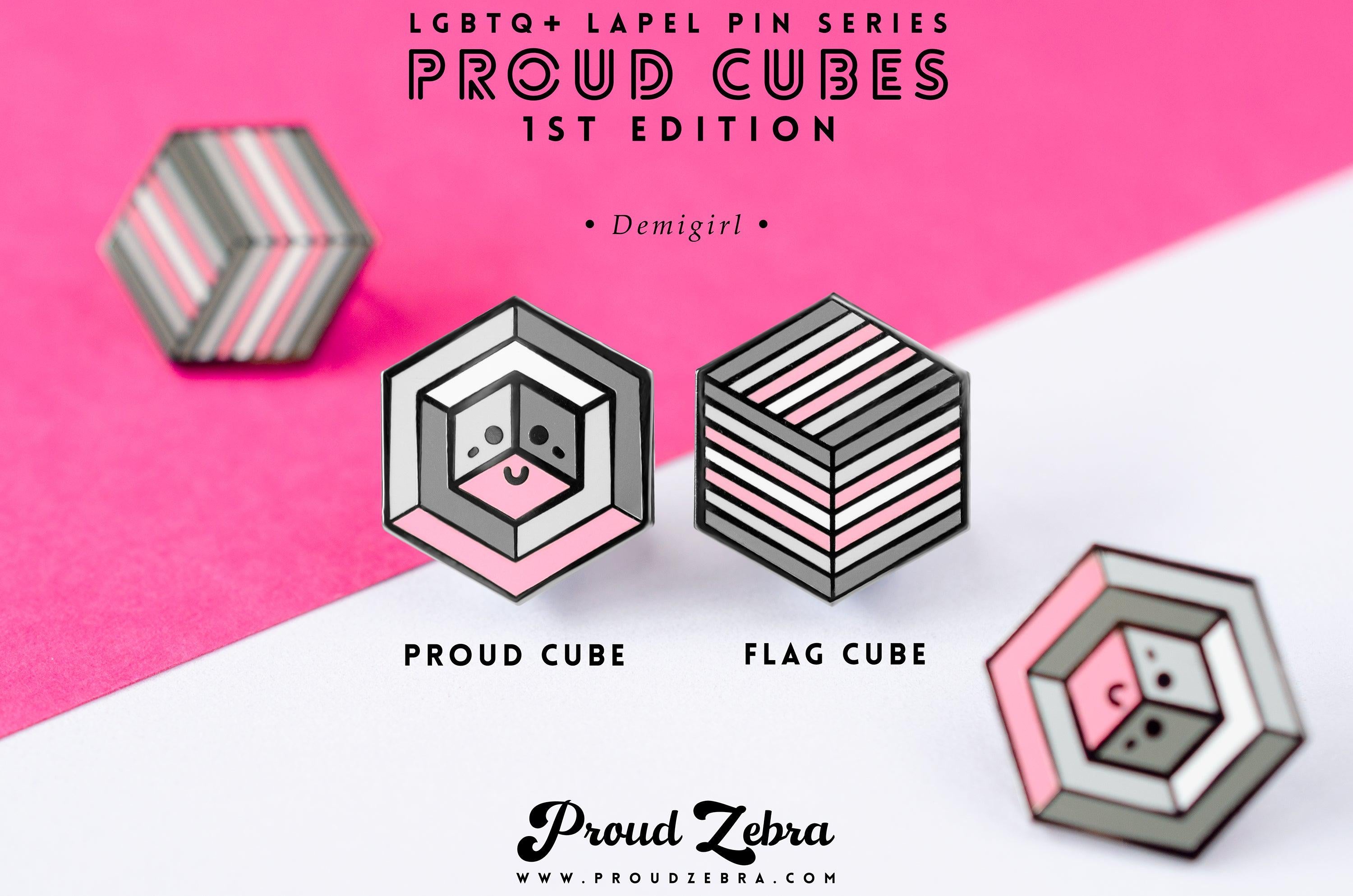 Demigirl Pride - 1st Edition Pins [Set]