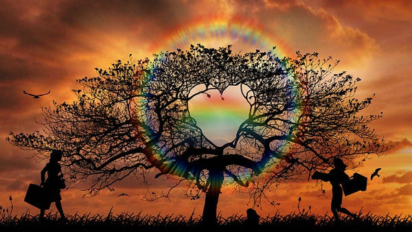 Image of tree with a heart in the middle 