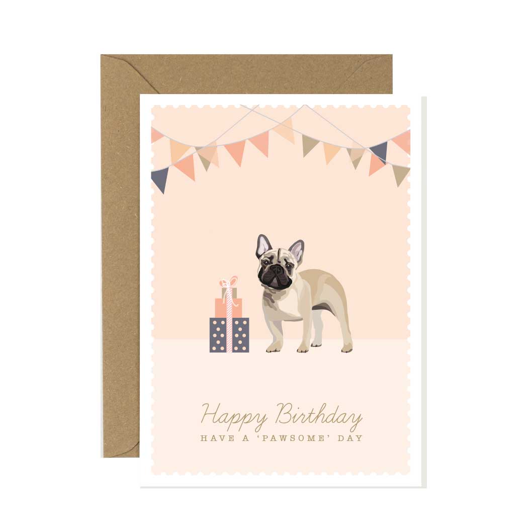 happy birthday bulldog card