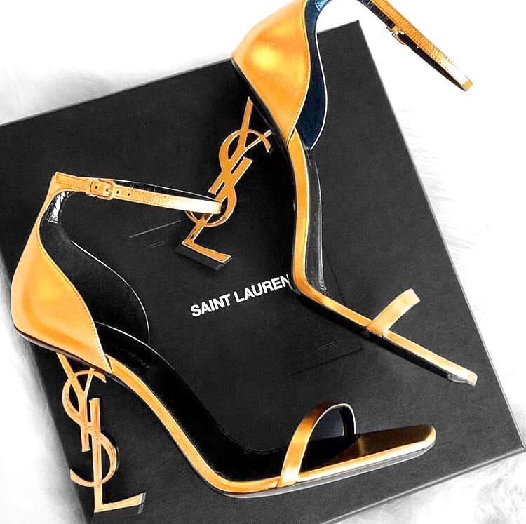 YSL Yves Saint Laurent Fashion Women Sexy Letter High Heels Shoe