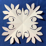 Ulu Breadfruit pattern on blue fabric