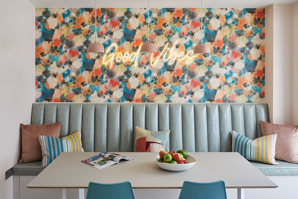 Joyful Dining Living Space by Maria Chandler / Become Interiors. Photo: Chris Snook