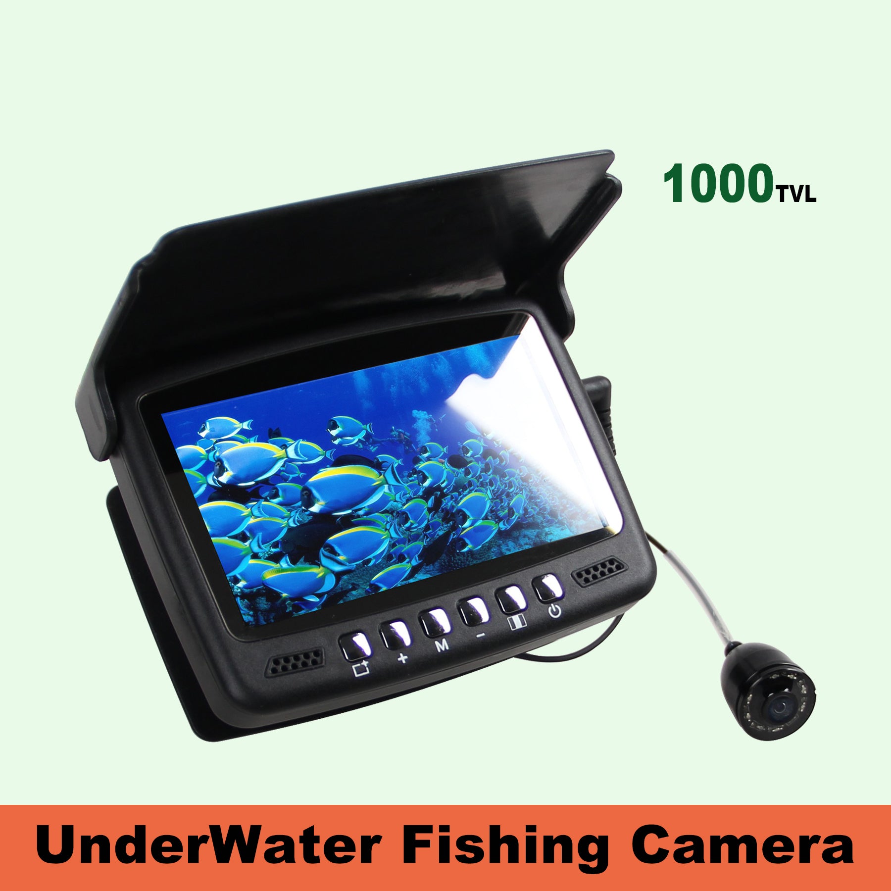 Tragbar HD günstig Kaufen-Angelkamera, tragbare Fischfinder-Kamera HD 1000 TVL Infrarot-LED wasserdichte Kamera mit 4,3-Zoll-LCD-Monitor für Eis See See Boot Kajak Angeln / CR110-7H. Angelkamera, tragbare Fischfinder-Kamera HD 1000 TVL Infrarot-LED wasserdichte Kamera mit 4,3