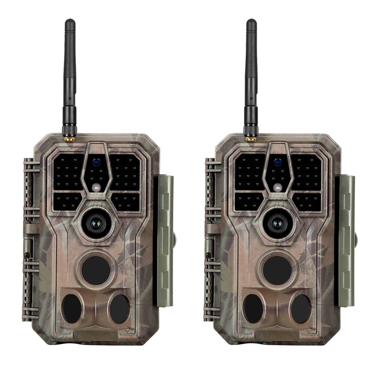 IP66 Wasserdicht günstig Kaufen-2-tlg. Wildkamera Wlan Fotofalle Jagdkamera Wildtierkamera 32MP 1296P 0,1s Schnelle Trigger Geschwindigkeit Nachtsicht Bewegungsmelder 110°PIR IP66 Wasserdichter | A280W Braun. 2-tlg. Wildkamera Wlan Fotofalle Jagdkamera Wildtierkamera 32MP 1296P 0,1