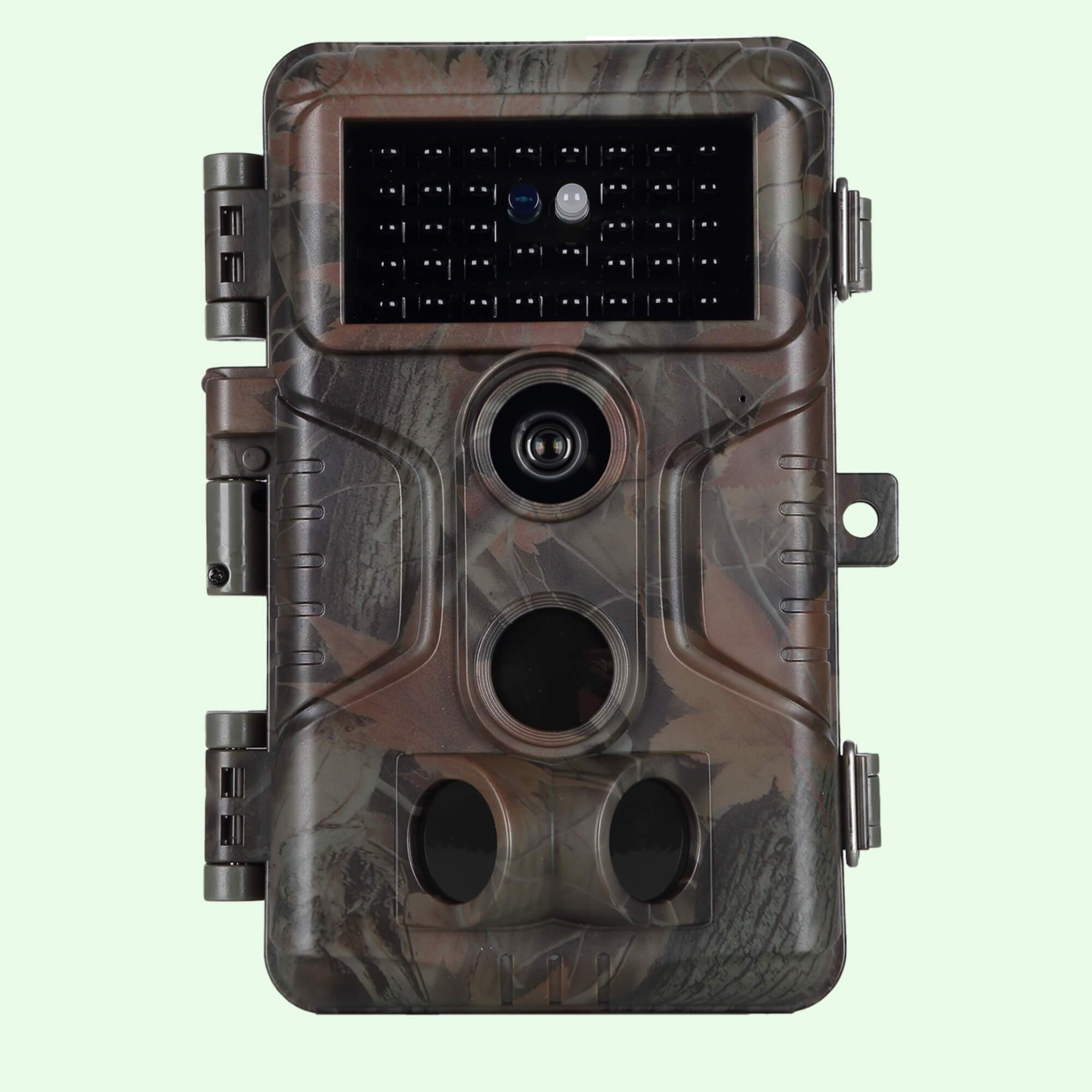 Wildkamera jagd 32MP 1296p Video mit audio und Bewegungsmelder Nachtsicht max. Entfernung bis 100Füße, 0,1s Trigger Geschwindigkeit, Wasserdicht IP66 