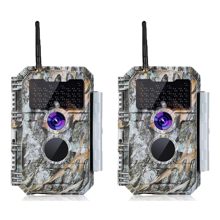 wasserdichte Kamera günstig Kaufen-2-tlg. Wildkamera Wlan Fotofalle Jagdkamera Wildtierkamera 32MP 1296P 0,1s Schnelle Trigger Geschwindigkeit Nachtsicht Bewegungsmelder 110°PIR IP66 Wasserdichter | W600 Grau. 2-tlg. Wildkamera Wlan Fotofalle Jagdkamera Wildtierkamera 32MP 1296P 0,1s 