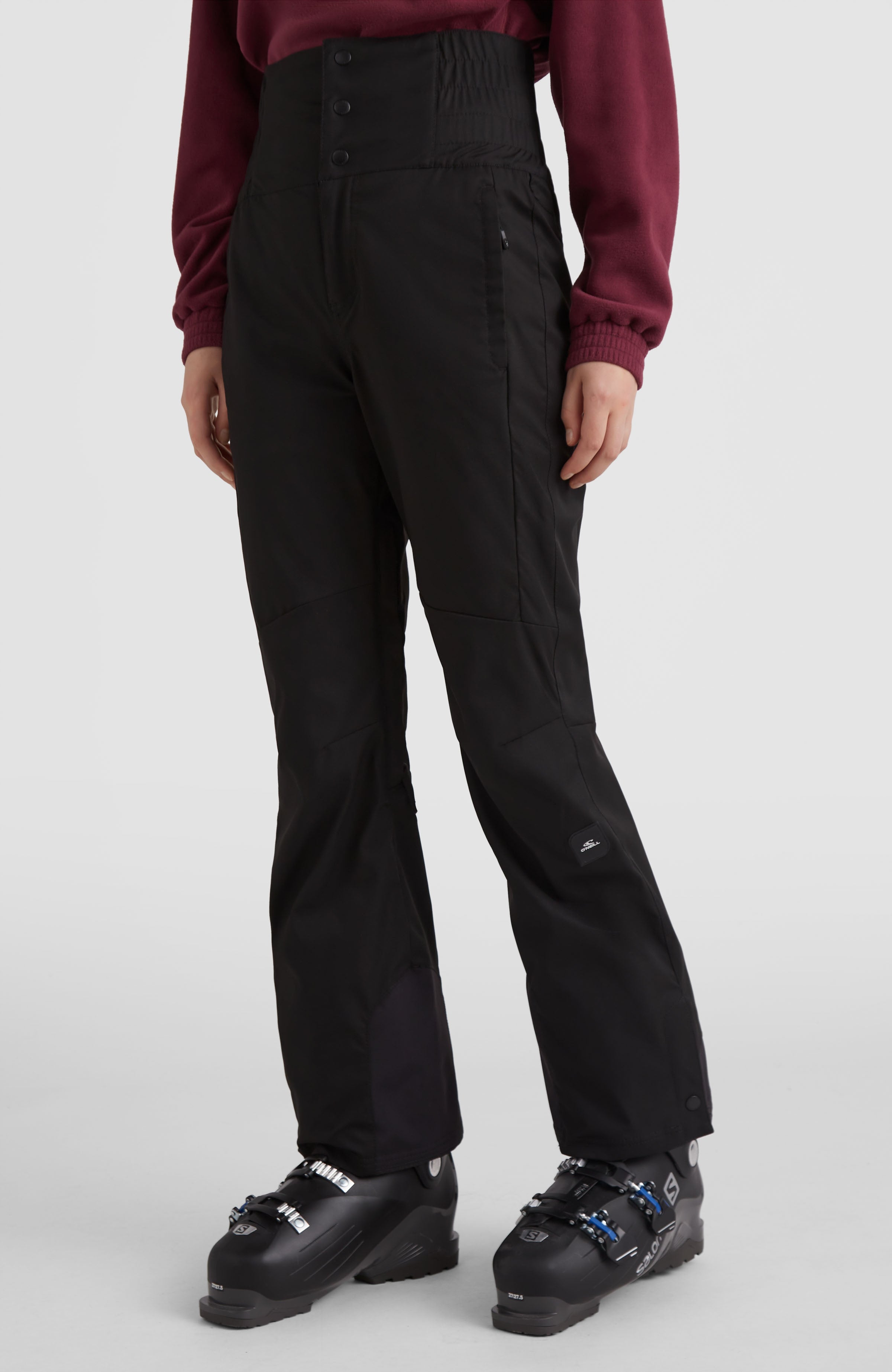 Threadbare Ski trousers with braces in black  ASOS