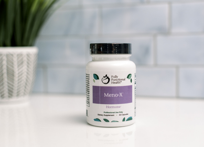 Meno-X Front of Supplement Bottle 2021 Design