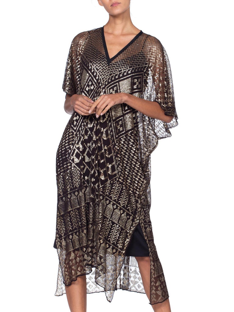 silver kaftan dress