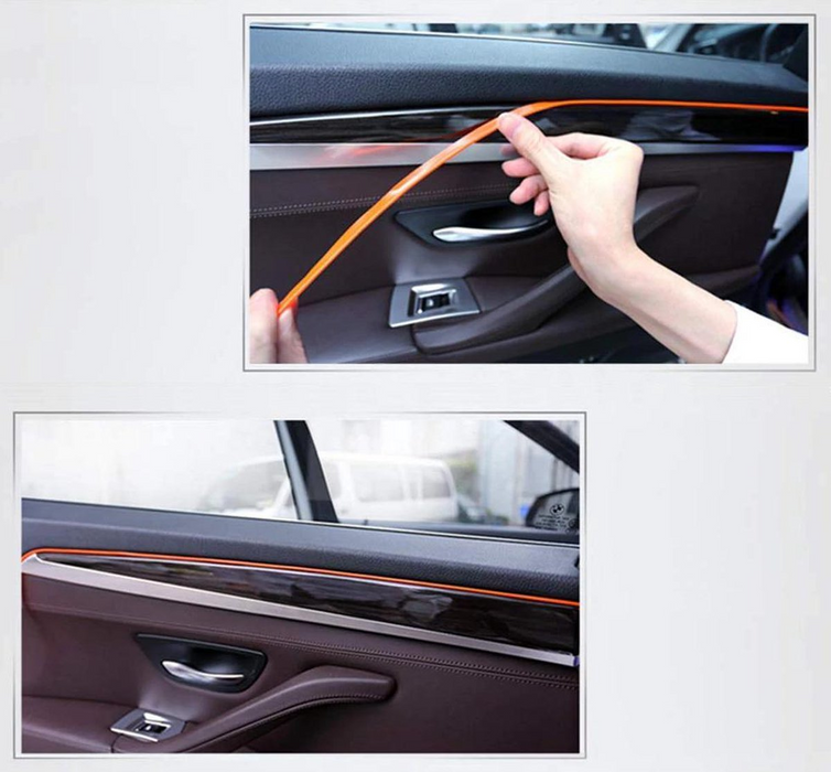 personeelszaken Reinig de vloer Kansen LED strip -- EL Wire -- 5 Meter -- Auto interieur verlichting -- Roze —  123Winkel