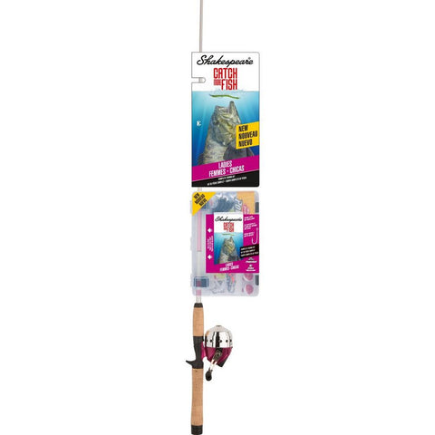 Shakespeare Catch More Fish Spinning Rod and Reel Combo for Lake