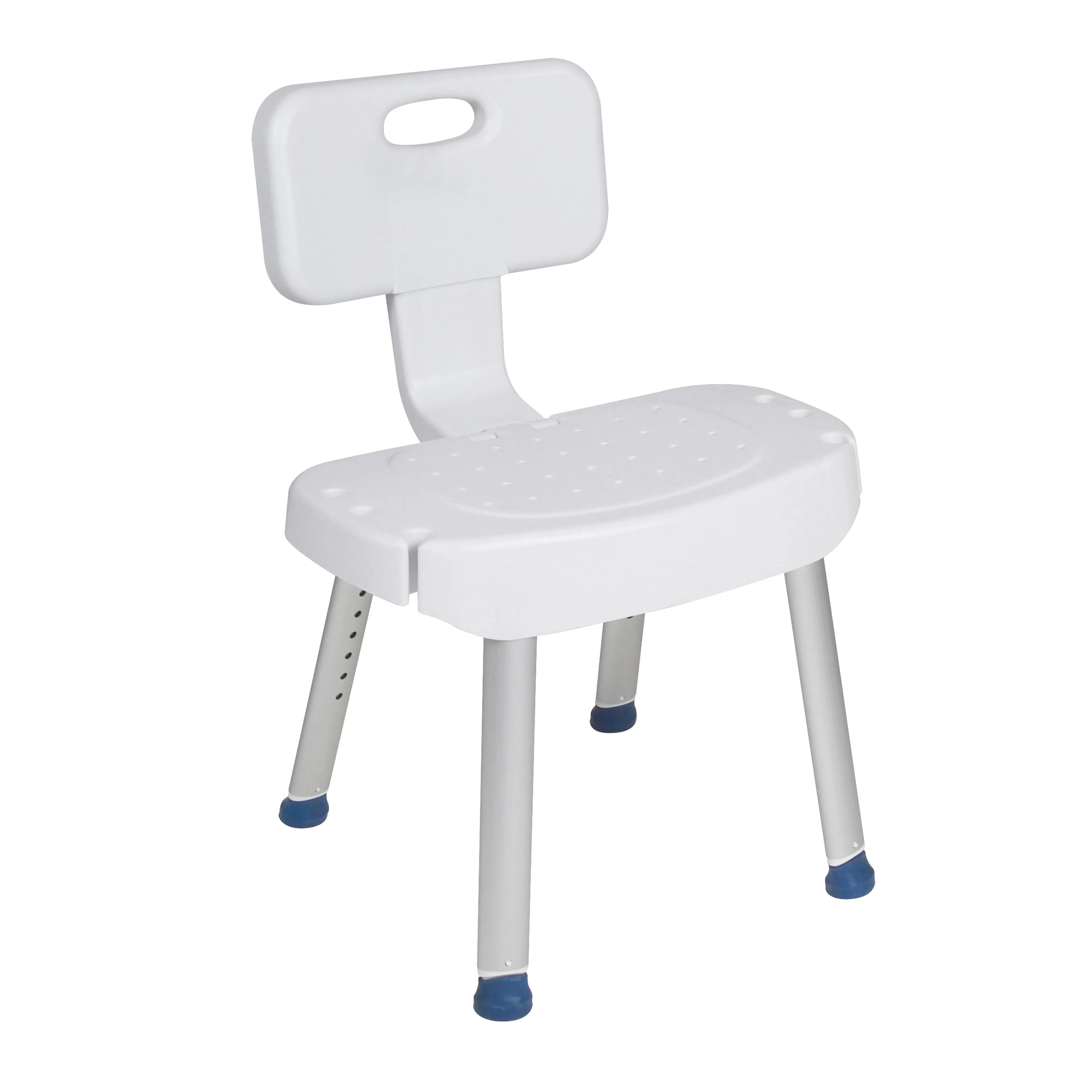 Levi Beer Cinambei White Shower Stool Seat Adjustable Bath Chair