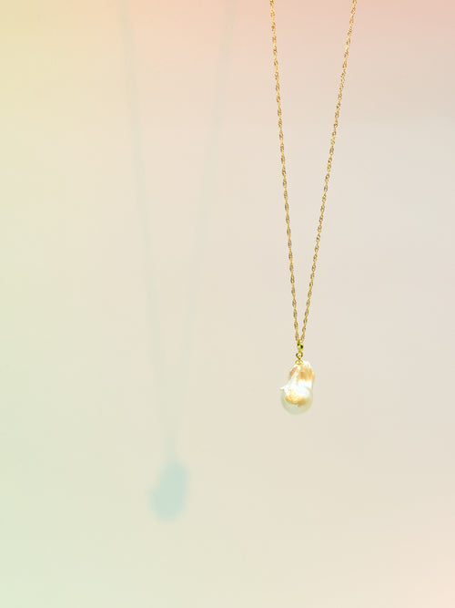 JWS  Single Baroque Pearl Necklace