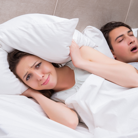 Woman Awake From Husband Snoring