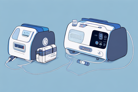 Cartoon image of cpap and apap sleep apnea machines