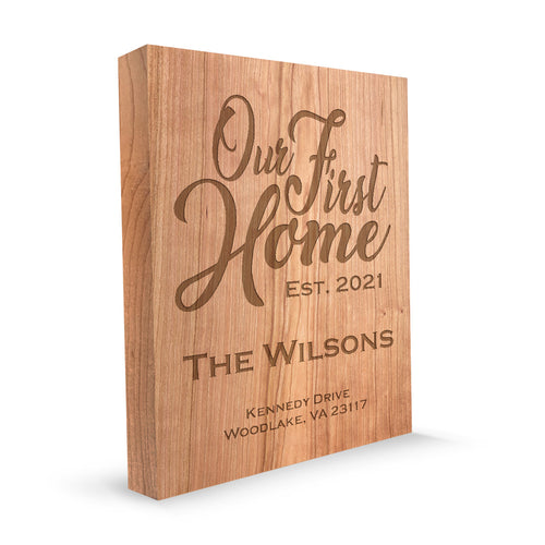 Custom Housewarming gift - Personalized Address Sign- Custom