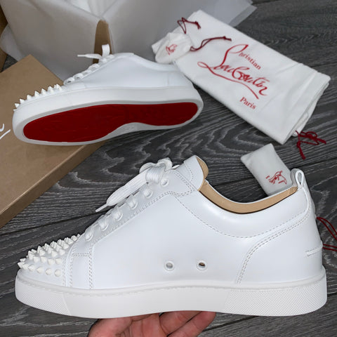 white low top loubs