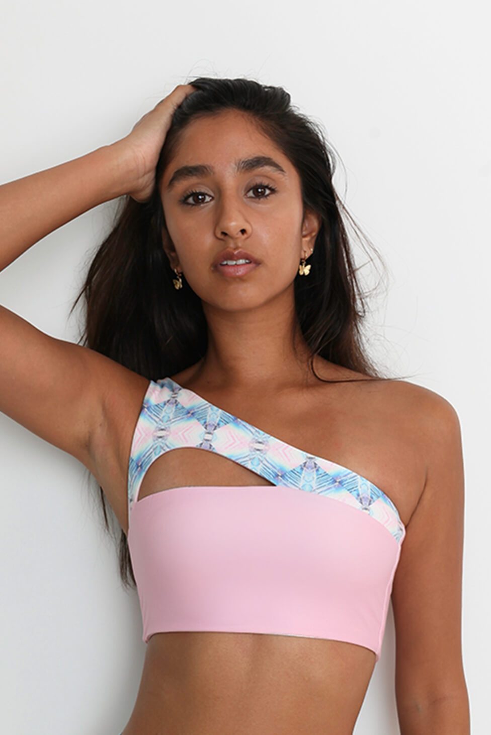 wolven harmony one shoulder top