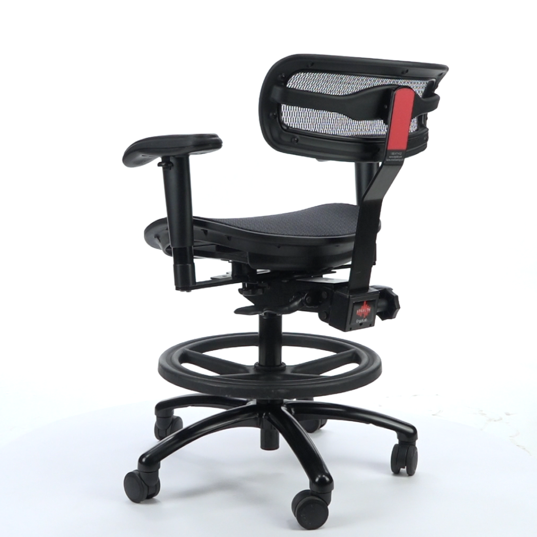 Stealth Standard Music Engineer Chair with Standard back and casters -  Stealth Chairs