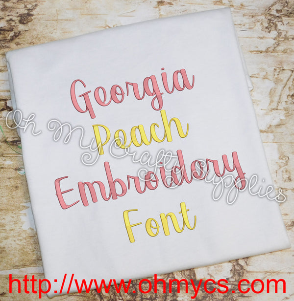 georgia peach font free